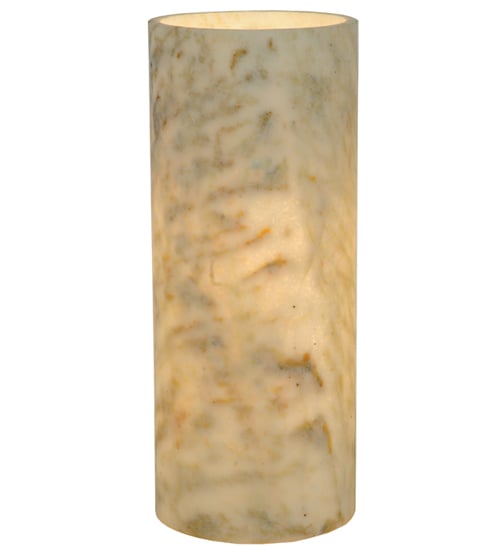 123468 4 In. W X 10 In. H Jadestone Light Green Flat Top Candle Cover