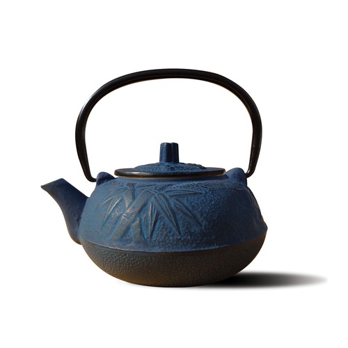 1012bl Blue Cast Iron Osaka Teapot 20 Oz.