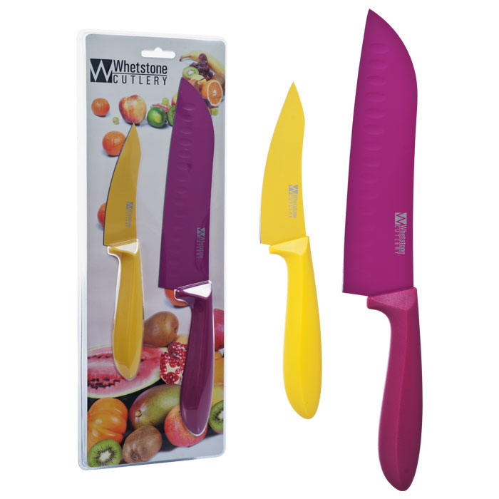 82-wc123 Whetstonet 2 Piece Kitchen Knife Set - Paring And Santoku