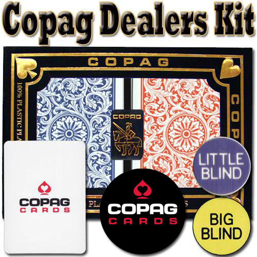 Gcop-402.913 Copag Dealer Kit - 1546 Red-blue Bridge Jumbo