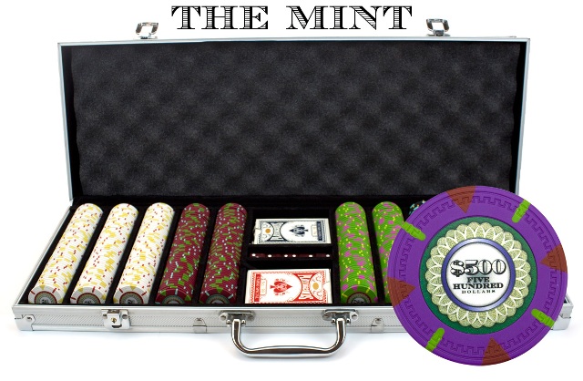Csmt-500al 500ct Claysmith Gaming The Mint Chip Set In Aluminum