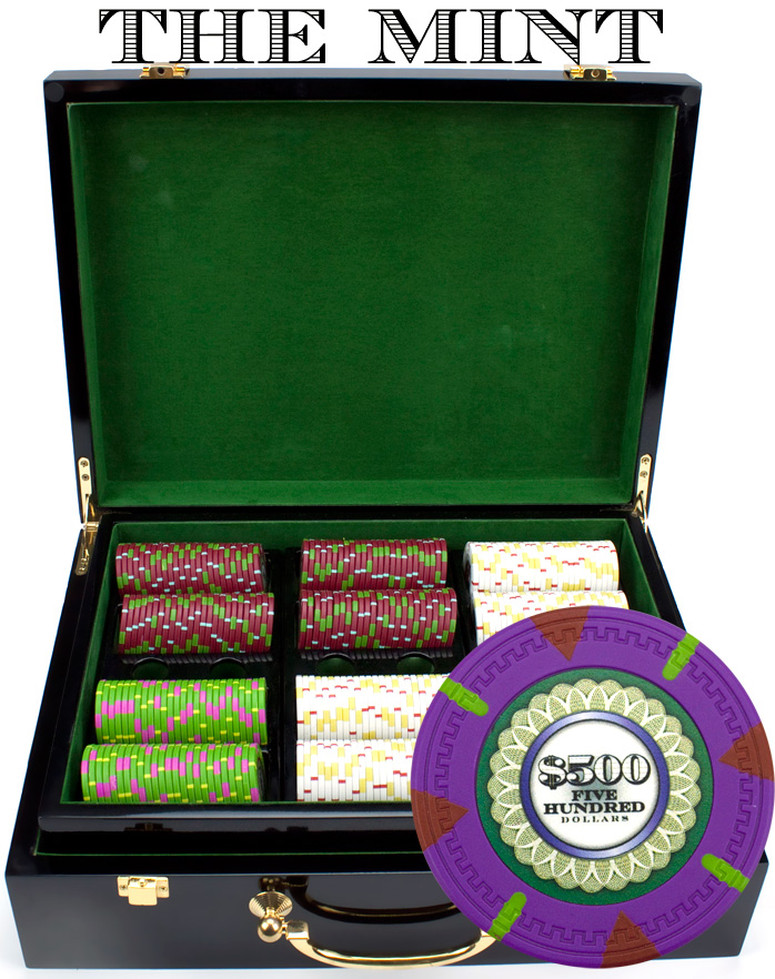 Csmt-500h 500ct Claysmith Gaming The Mint Chip Set In Hi Gloss