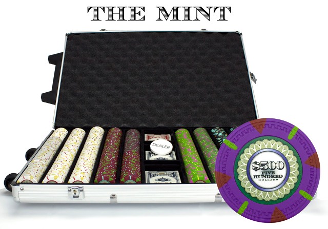 Csmt-1000r 1000ct Claysmith Gaming The Mint Chip Set In Rolling