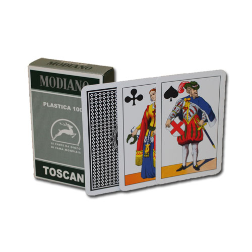 Gmod-707 100 Percent Plastic Deck Of Toscane Italian Regional Playing Cards