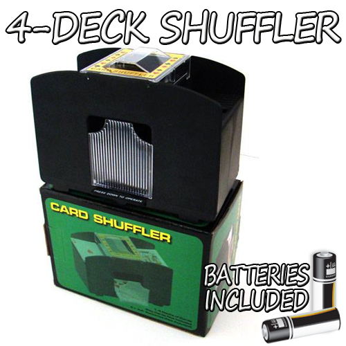 Gshu-002.free-10 4 Deck Playing Card Shuffler With Batteries
