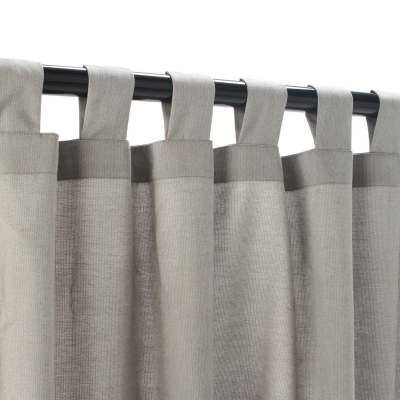 CUR108DVS 54 in. x 108 in. Sunbrella Outdoor Curtain with Tabs - Dove