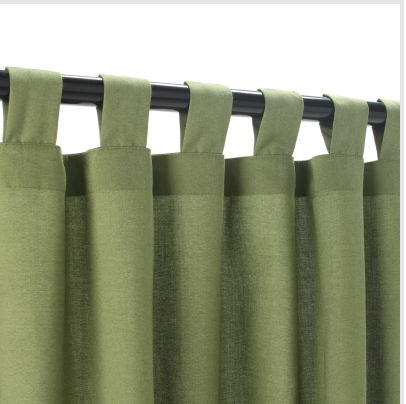 CUR96CLS 54 in. x 96 in. Sunbrella Outdoor Curtain with Tabs - Cilantro