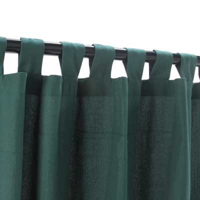 CUR96GR 54 in. x 96 in. WeatherSmart Outdoor Curtain with Tabs - Green
