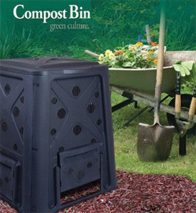 8000 Compost Bin - 65 Gallon - Black