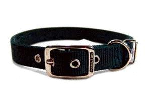 - Double Thick Nylon Dog Collar- Hunter Green 1 X 26 - Dd 26dg