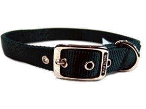 - Double Thick Nylon Dog Collar- Hunter Green 1 X 28 - Dd 28dg