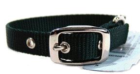 Single Thick Nylon Dog Collar- Hunter Green .63 X 14 - St 14dg
