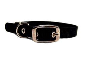 - Single Thick Nylon Dog Collar- Black .63 X 14 - St 14bk