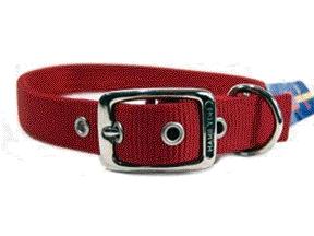 - Double Thick Nylon Dog Collar- Red 1 X 26 - Dd 26rd
