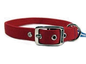 Double Thick Nylon Dog Collar- Red 1 X 28 - Dd 28rd