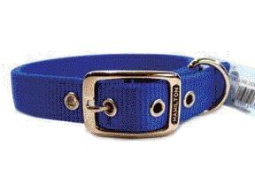 - Double Thick Nylon Dog Collar- Blue 1 X 20 - Dd 20bl