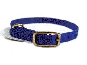 - Single Thick Nylon Dog Collar- Blue .38 X 12 - Ste 12bl