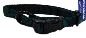 - Adjustable Dog Collar- Hunter Green .63 X 12-18 - Fas 12-18 Dg