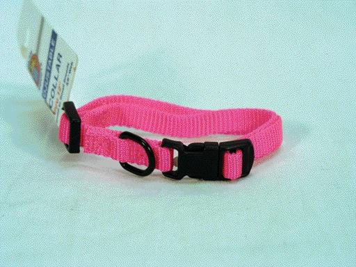 - Adjustable Dog Collar- Hot Pink .38 X 7-12 - Fae 7-12 Hp