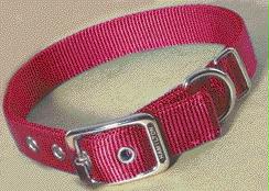 Double Thick Nylon Dog Collar- Red 1 X 30 - Dd 30rd