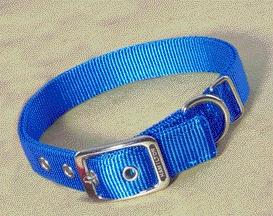 Double Thick Nylon Dog Collar- Blue 1 X 30 - Dd 30bl