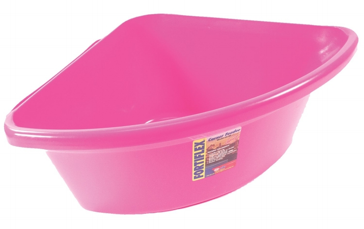 Fortex Industries Inc Corner Feeder- Hot Pink 24 Quart - Cf-24 Hot Pink