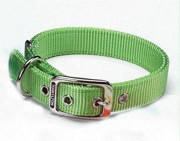 Double Thick Nylon Dog Collar- Lime 1 X 24 - Dd 24li