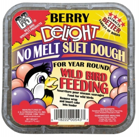 C And S Products Co Inc P - Berry Delight Wildbird Suet- Berry 11.75 Ounce - Cs12543