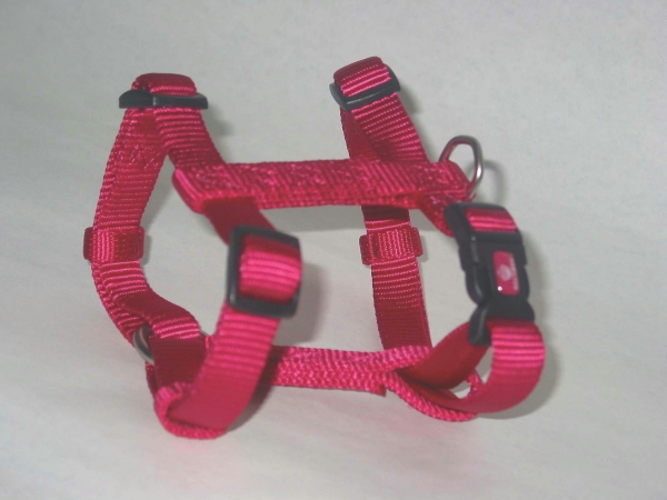 - Adjustable Dog Harness- Rasberry Large - B Cfa Lgrs