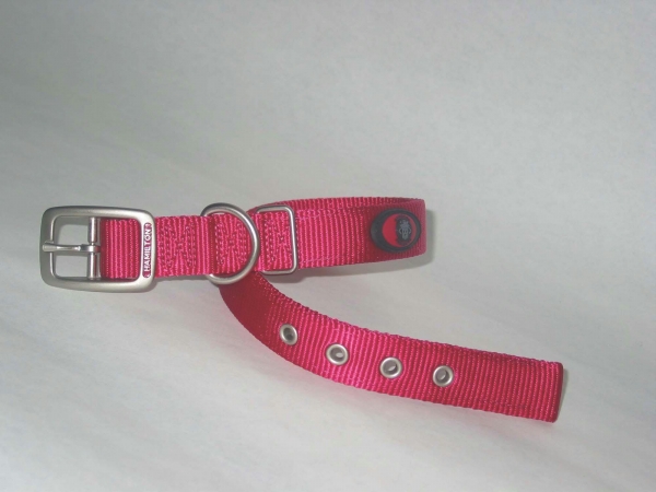 Double Thick Nylon Dog Collar- Pink 1 X 20 - B Dd 20rs