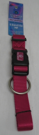 Adjustable Dog Collar- Raspberry 1 X 18-26 - B Fal 18-26 Rs