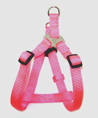 Adjustable Easy On Harness- Hot Pink .63 X 12-20 - Sha Smhp