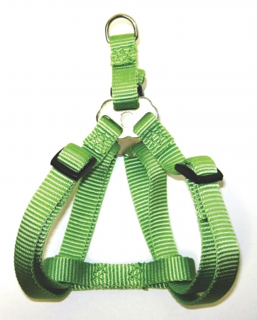 Adjustable Easy On Harness- Lime Green .63 X 12-20 - Sha Smli