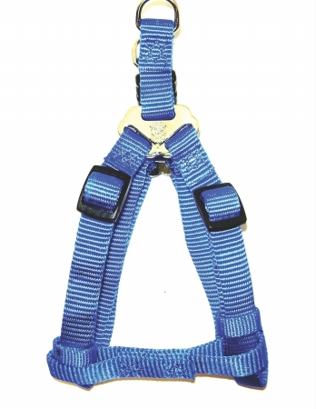 - Adjustable Easy On Harness- Blue .38 X 10-16 - Sha Xsbl