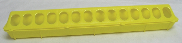 Inc Flip-top Poultry Feeder- Yellow 20 Inch - 820yellow