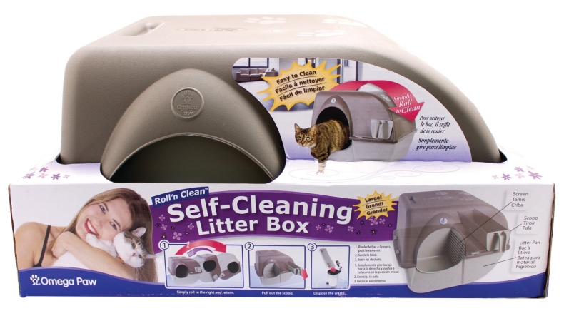 Omega Paw Inc. - Self-cleaning Litter Box- Brown-taupe Large - Ralg4
