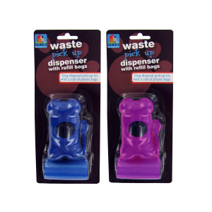 Dog Waste Bag Dispenser With Refill Bags Case Of 24