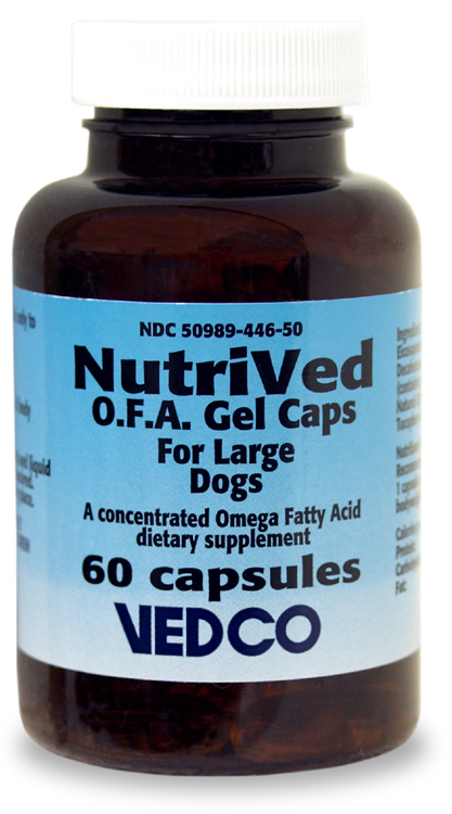 015ved-04 Nutrived O.f.a. Gel Capsules - Large Dog- 60 Count