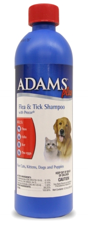 013far01-12p Adams&trade, Plus Flea And Tick Shampoo With Precor, 12 Ounce