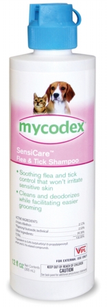 01310-12 Mycodex Sensicare Flea & Tick Shampoo 12 Oz