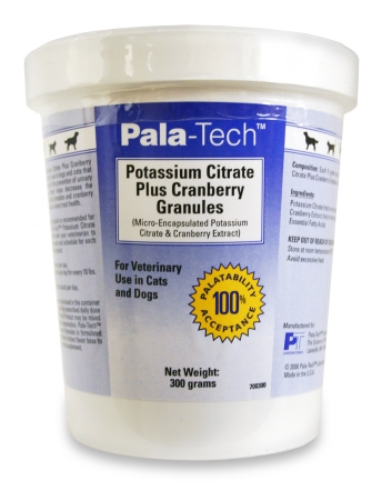 015pal02-300 Pala-tech&trade Feline-canine Potassium Citrate Plus Cranberry Granules 300 Gm