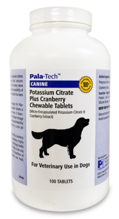 015pal02-100 Pala-tech&trade Canine Potassium Citrate Plus Cranberry Chew Tabs 100 Count