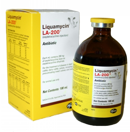 001pfzla2-100 Liquamycin La-200 100 Ml Oxytetracycline