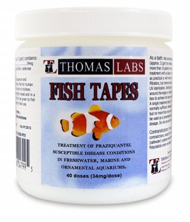 Thomas Lab 016tltap-40 Fish Tapes Powder 40 Doses 34 Mg