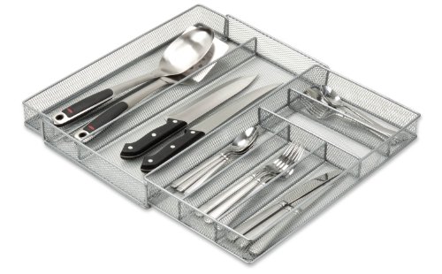 International Kch-02163 Steel Mesh Expandable Cutlery Tray