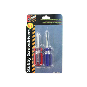 2 Pack Stubby Screwdriver Set Case Of 24