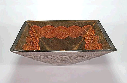 Square Classical Gold Bowl Sink