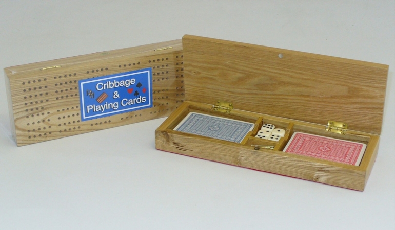 Sq29 Cribbage Box With Cards By Square Root