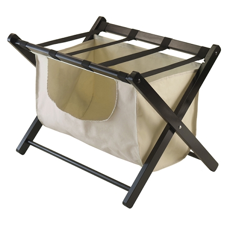 92535 Dora Luggage Rack With Removable Fabric Basket