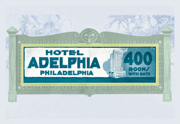 Buy Enlarge 0-587-13282-5p12x18 Hotel Adelphia Philadelphia- Paper Size P12x18